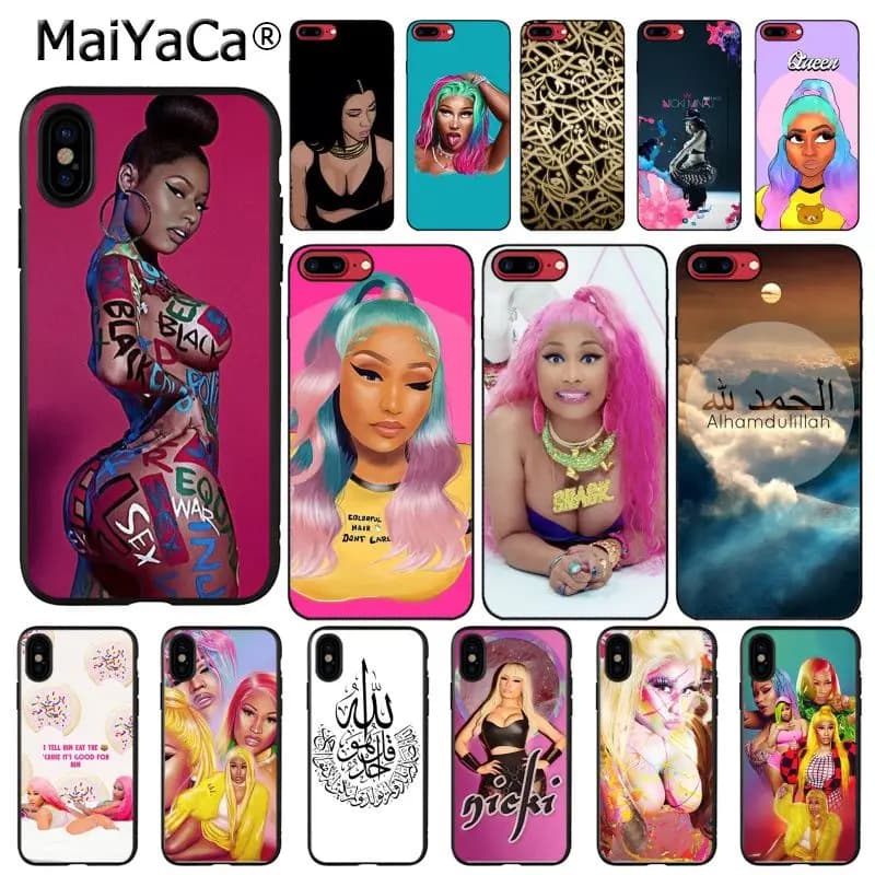 iPhone Case featuring Nicki Minaj for 11, 12 Pro, 11Pro Max, 8, 7, 6, 6S Plus, X, XS MAX, 5, 5S, SE, and XR