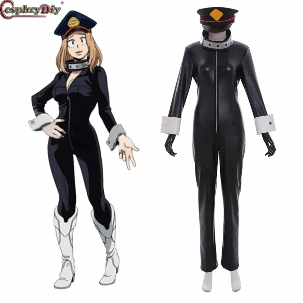 Custom Made My Hero Academia Boku No Hero Akademia Cosplay Camie Utsushimi Black Suits Hat Halloween Costume Outfit - Cosplaydiy