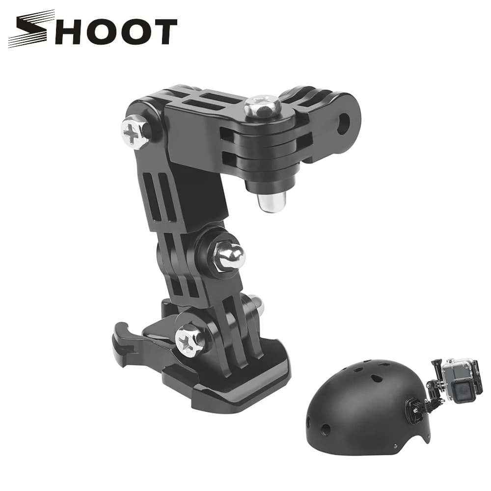 Adjustable Base Mount for GoPro Hero 9 8 7 5 Xiaomi Yi 4K Sjcam SJ4000 - Action Camera Tripod Helmet Belt Accessory