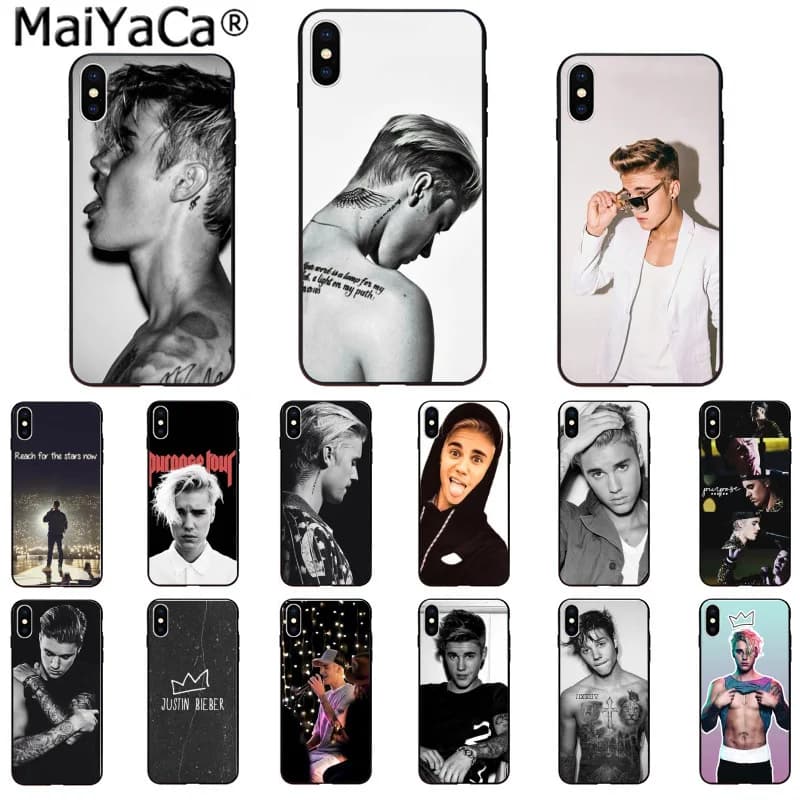 MaiYaCa Justin Bieber Purpose Super Star Phone Case - Compatible with iPhone SE 2020, 11 Pro, X, XS MAX, 6/6S, 7/7plus, 8/8Plus, 5S, SE XR - Smart Cover