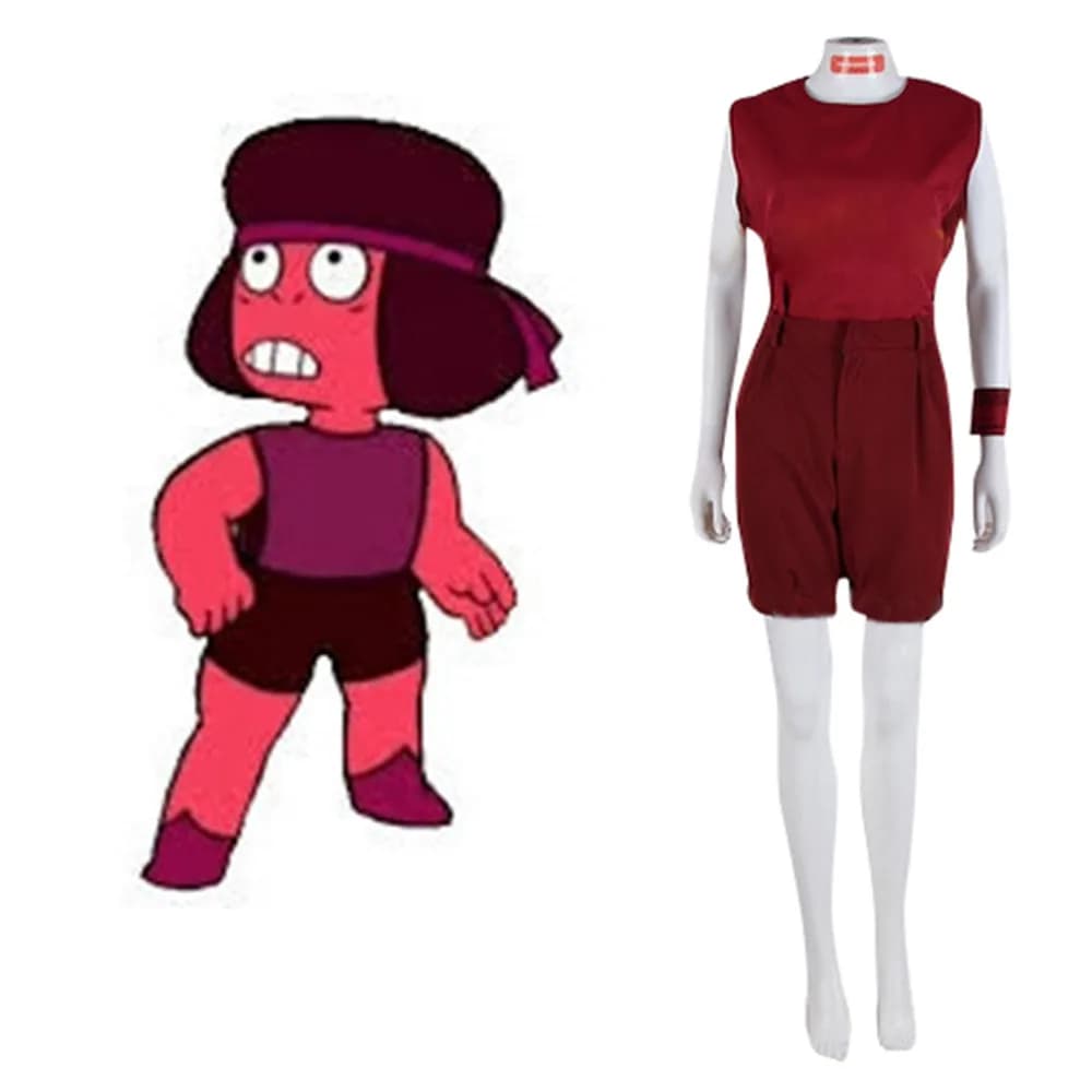 Steven Universe Ruby Cosplay Costume for Women - Halloween and Carnival Attire