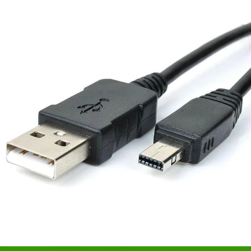 USB Charger and Cable for Casio Exilim EX-ZR20, EX-ZR200, EX-Z3000, EX-ZR300, EX-ZR1000, EX-ZR1500, EX-TR100, EX-TR150, EX-TR200, and EX-ZR15