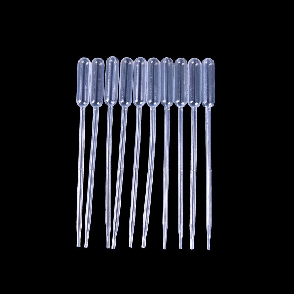 100PCS/Lot 0.5ML Transparent Disposable Pipettes – Safe Plastic Eye Dropper for Graduated Transfer