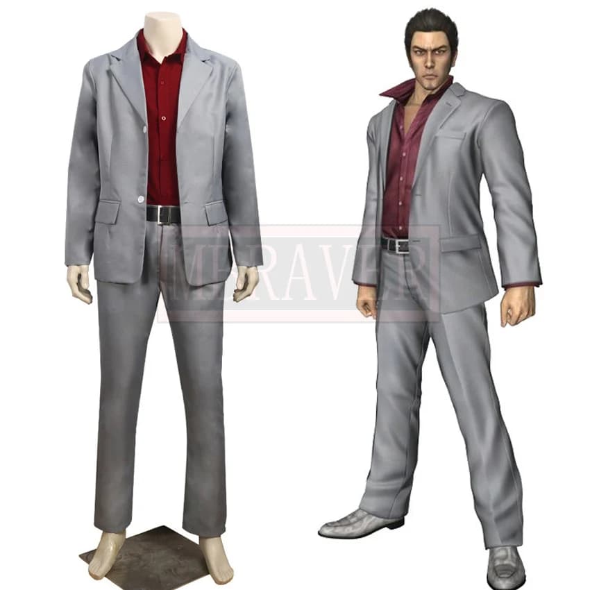 Yakuza Kiryu Kazuma Cosplay Costume - Customizable and Available in All Sizes