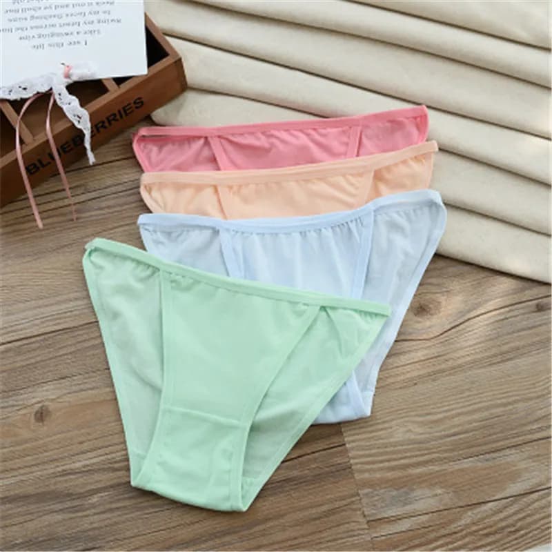 Kids Breathable Cotton Thong Underwear for Girls - Calcinha Infantil G String Panties for Teenage Children