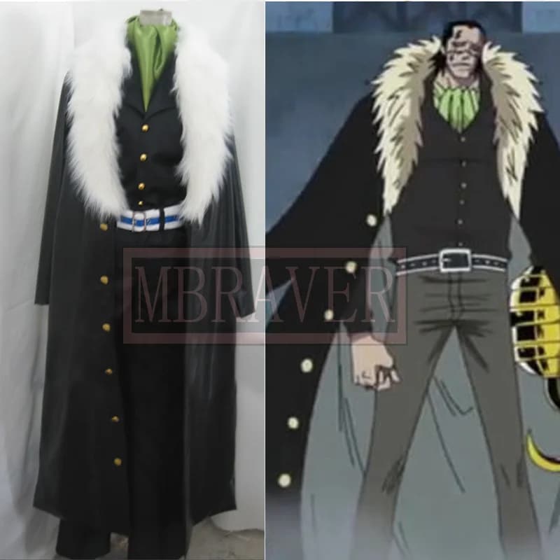 Shichibukai Sir Crocodile Costume Coat - One Piece Cosplay Outfit Available for Purchase