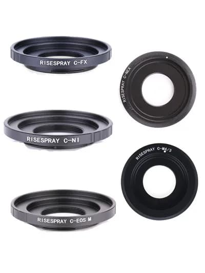 Adapter Ring C Mount Movie Lens for EOS M FX NEX M4/3 N1 MFT Mount C-EOS M C-NEX C-FX C-M4/3 C-N1 CCTV Lens Mount Adapter Ring