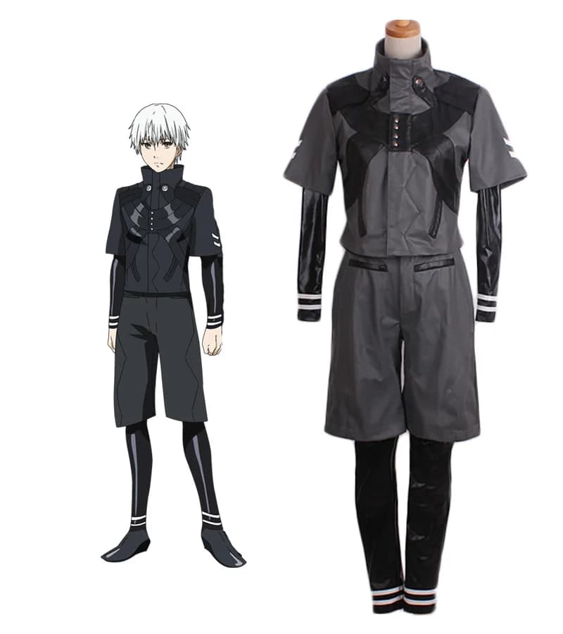 Custom Made Tokyo Ghoul Season 2 Kaneki Ken Battle Suit Cosplay Costume