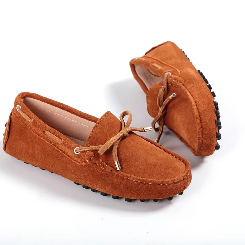 Genuine Leather Women's Flats - Handmade Casual Moccasins for Women - Fashionable Driving Shoes