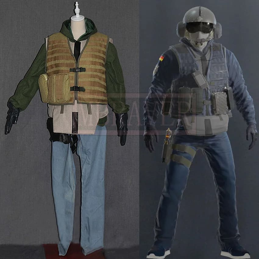 Tom Clancy's Rainbow Six Siege Jager Cosplay Costume Uniforms - Custom Tailor Made in Any Size