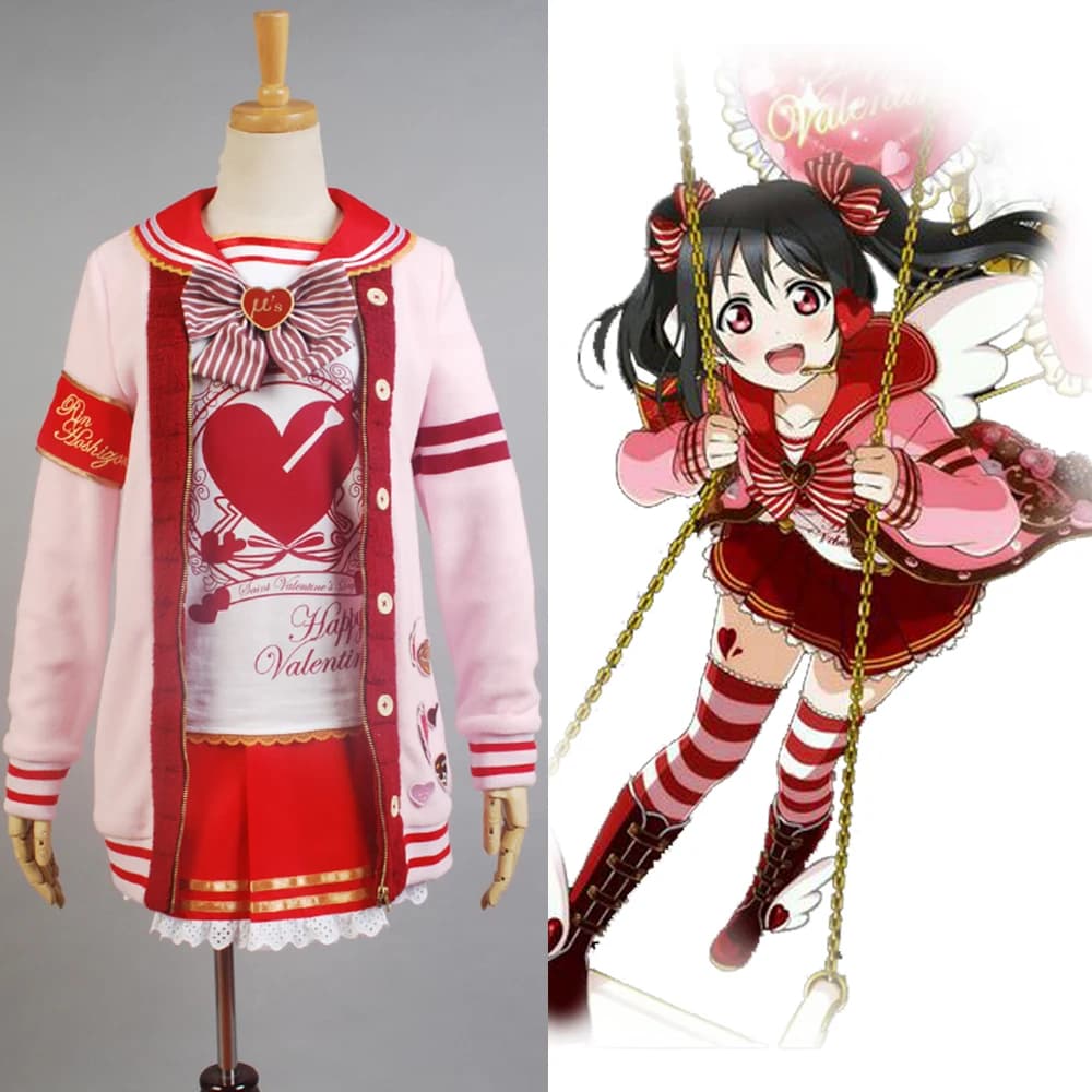 Love Live Yazawa Nico Cosplay Costume for Women and Girls - Valentine's Day, Halloween, Christmas Uniform Full Set