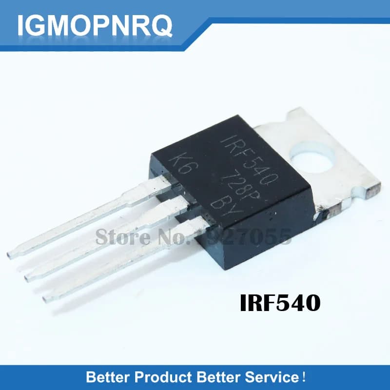 10PCS IRF540N TO-220 Power Transistors IRF540NPBF IC MOSFETs