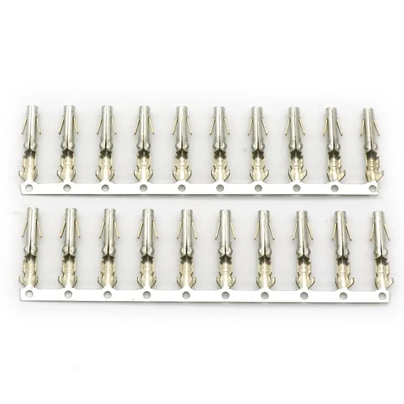 Angitu IDE 4-pin Molex Connector Terminal Pins 5.08mm Male Copper Crimp Wire Terminal Pins