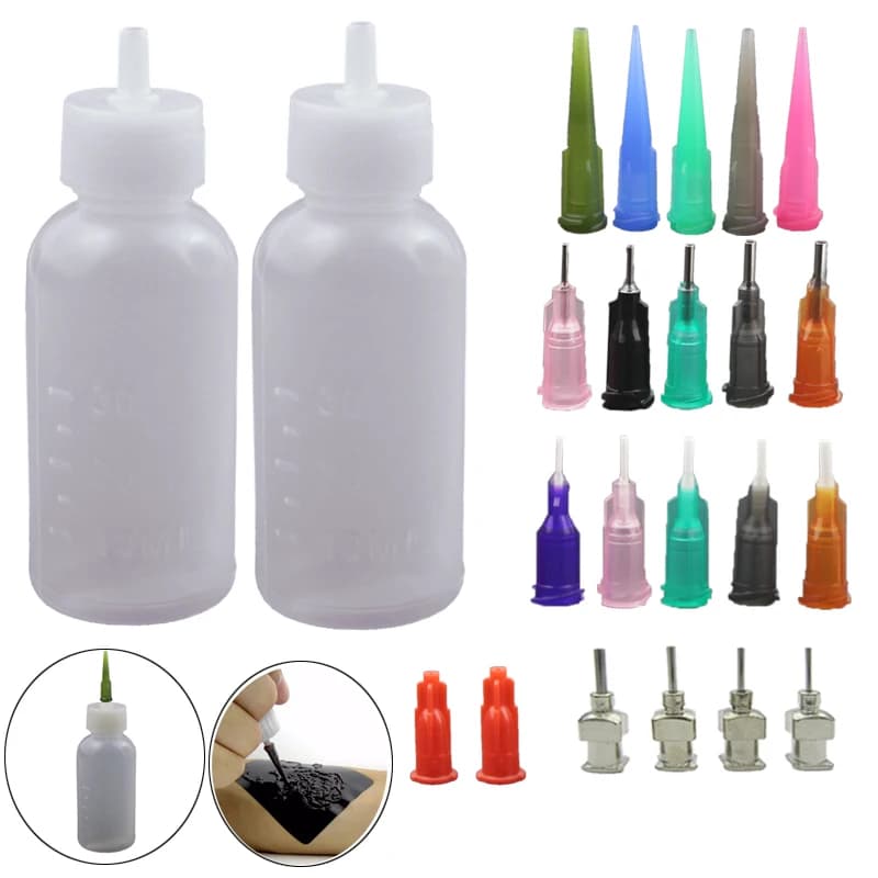 30ML JAC Bottle Henna Bottles Mehndi Henna Paste Tattoo Painting Set: Nozzle Applicator for Drawing, Body Painting Accessories