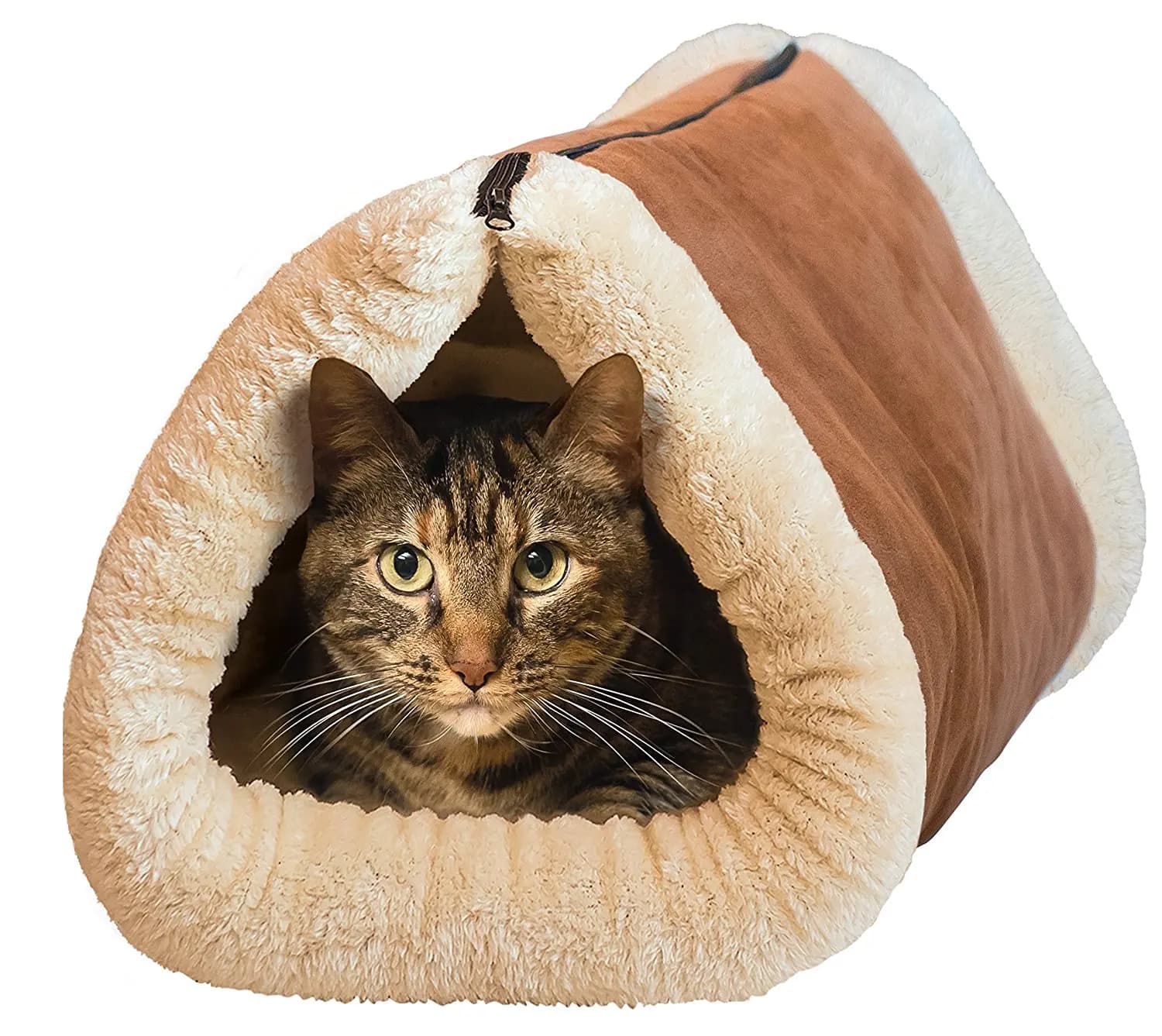 Kitty Shack - 2 in 1 Tube Cat Mat and Bed, Pet Accessories with Cat Tunnel, Cat Sleeping Bag, and Dog Cat Pet Nest - Pet Supplies & Pet