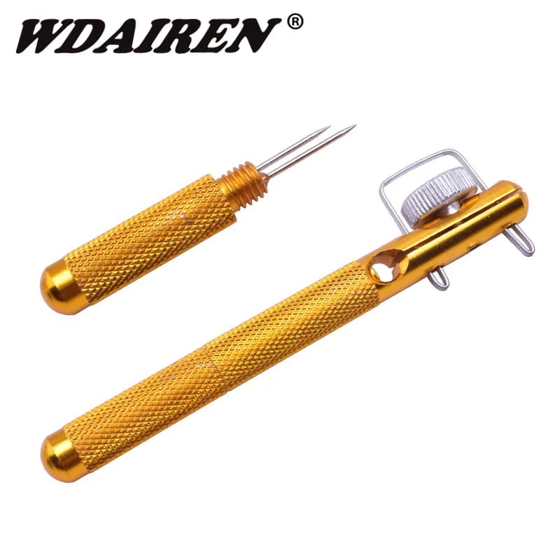 WDAIREN Full Metal Fishing Hook Knotting and Tie Tool, Hook Loop Maker, Hooks Decoupling Remover, Carp Fishing Accessories