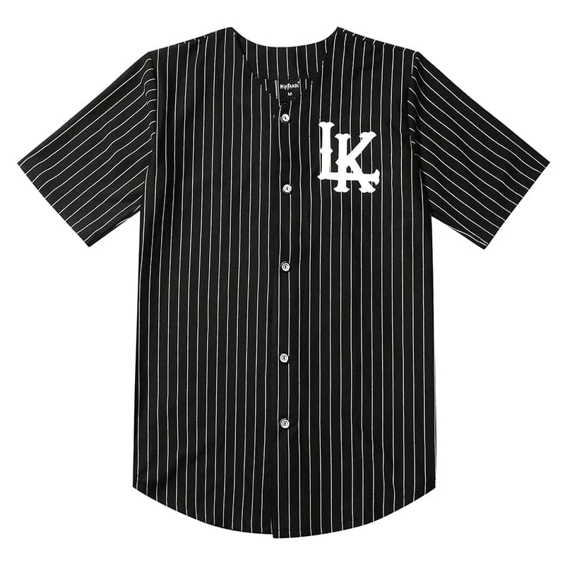 Last Kings Baseball Jersey T-Shirt by Tyga - Unisex Men Women Hip Hop Rap Rock Top - Black White