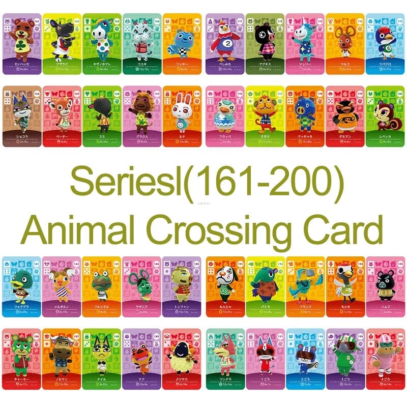 Animal Crossing Card NS Game Series 2 (161 to 200) - Compatible with Work