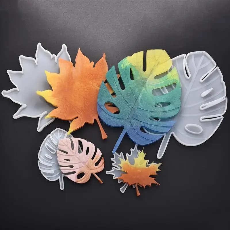 Maple Leaf Silicone Molds Palm Epoxy Resin Molds Casting Coaster DIY Coasters Mould Jewelry Making Tools