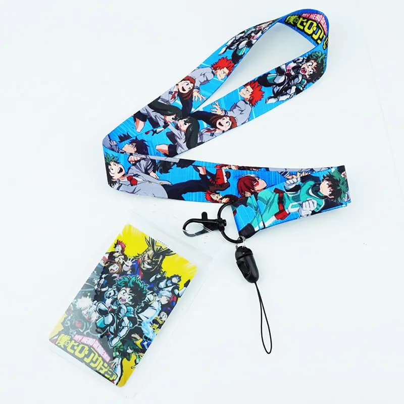 My Hero Academia Anime Lanyard - Neck Strap for Keys, ID Card, Mobile Phone, Badge Holder, Keychain Rope by Boku No Hero Academia