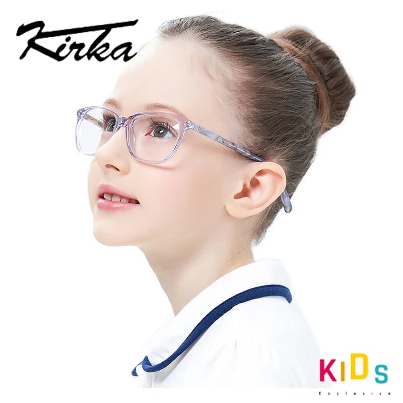 Cute Design Acetate Square Glasses Frame for Girls | Kids Eyewear for Myopia | Optical Eyeglass Frames for Children