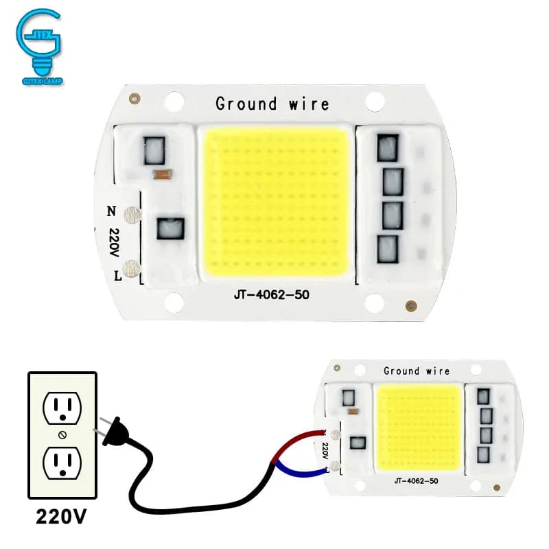 LED Chip 10W 20W 30W 50W COB Chip LED Lamp - 220V 240V - Driverless Flood Light Spotlight Lampada DIY Lighting