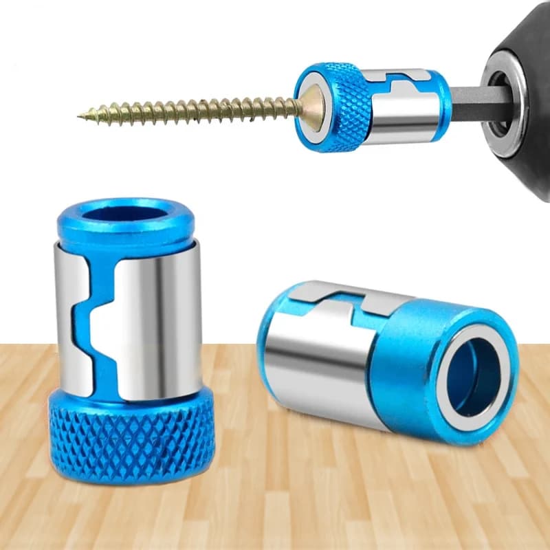 Universal Magnetic Ring for 1/4 Screwdriver Bit and 6.35mm Shank - Anti-Corrosion Drill Bit Magnet