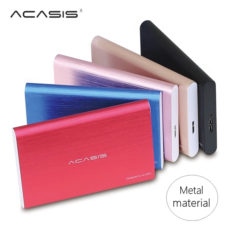 ACASIS 2.5 External Hard Drive USB 3.0 - Colorful Metal HDD Portable External HD Hard Disk for Desktop, Laptop, Server - Amazing Discounts