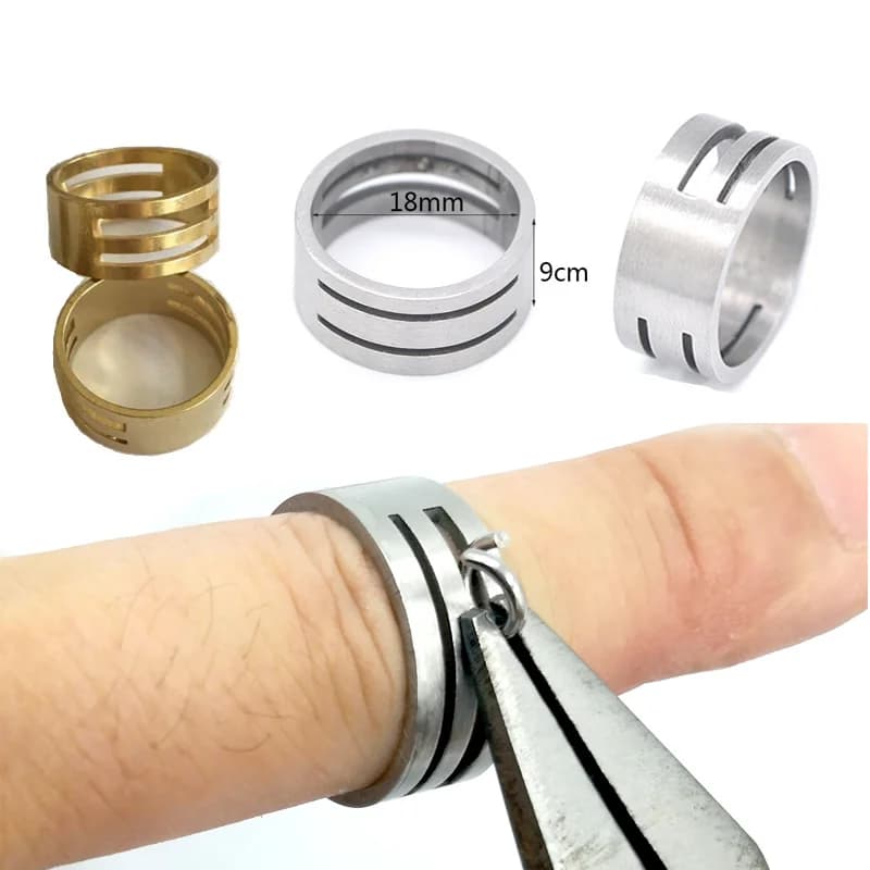 Wholesale Lots Bulk: 5pcs Copper Accessories - Open Jump Split Rings for DIY Bracelet/Necklace Making - 1.8cm Diameter Ring for Jewelry