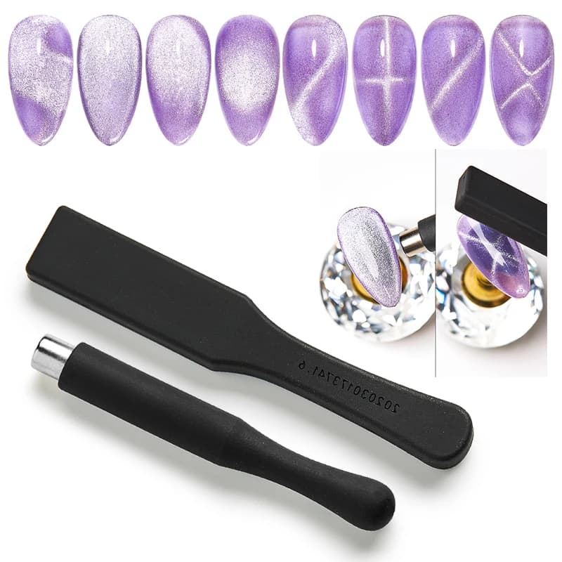 1 Pcs Silicone Magnet Stick for Enhanced Magnetic Effect on 9D Cat Eyes UV Gel Polish - DIY Magnetic Nail Tools