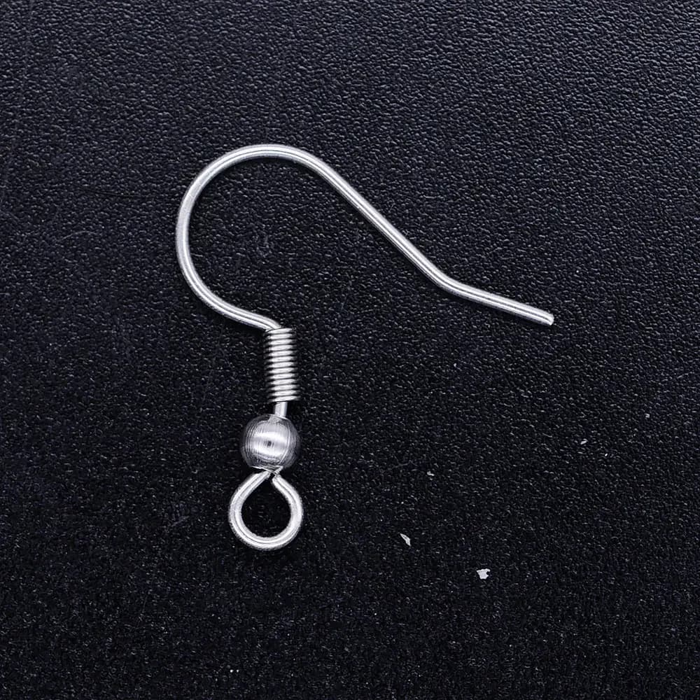 Wholesale Dropshipping Jewelry Finding Accessories - 50pcs/lot Stainless Steel Earring Hook Clasp