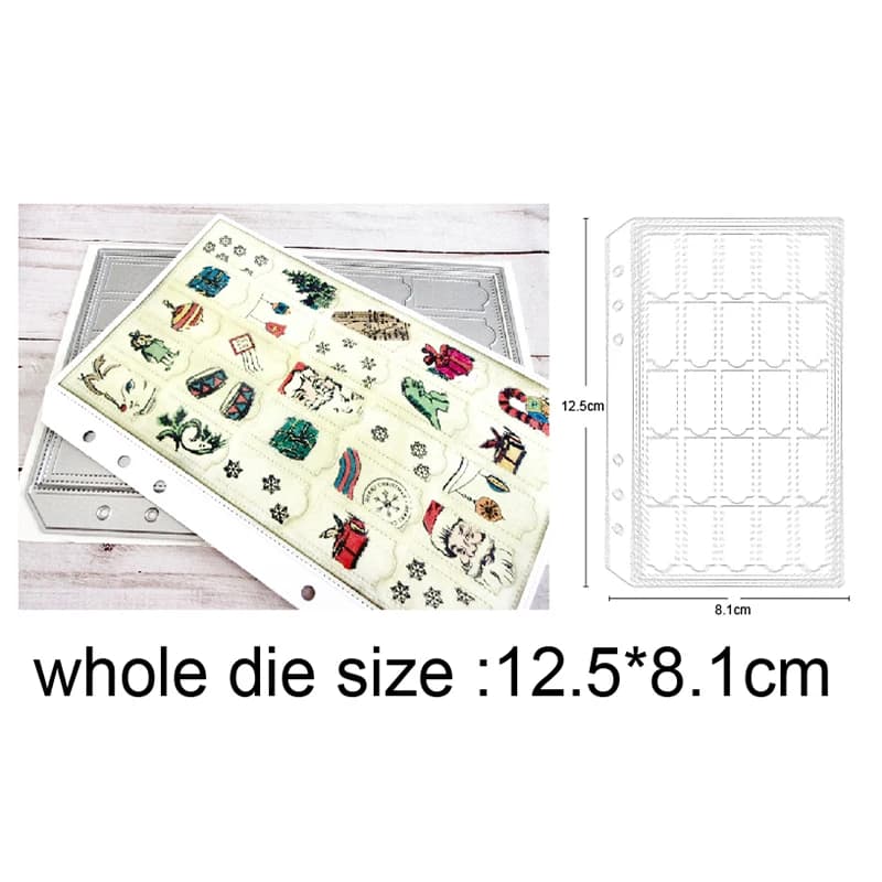 Rectangle Cutting Die for DIY Scrapbooking Photo Album Decorative Embossing Paper Cards