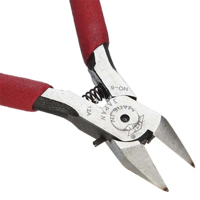 Mini Diagonal Pliers | Small Wire Cutter for Electronics | Insulated Rubber Handle | Model Hand Tool