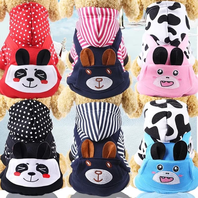 2PUOUPUOU Winter Pet Dog Clothes Cute Dog Clothes for Small Dogs Coat Cotton Ropa Perro Cute Thicken Warm Dogs Clothing XS-XXL