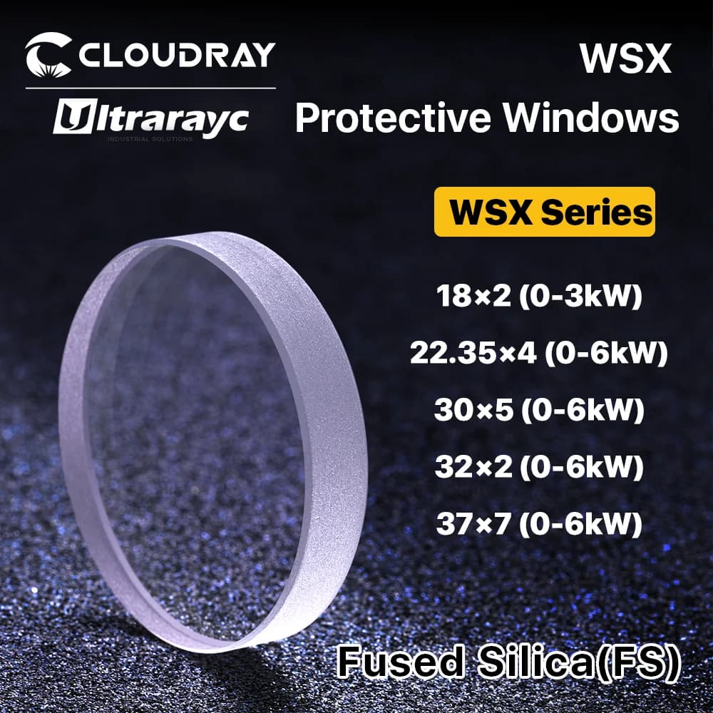Ultrarayc WSX Protective Windows 18*2/30*5/37*7 Protective Lens 0-6kW Optical Lens for WSX Laser Head ND18 MN15 NC12 NC30 NC60