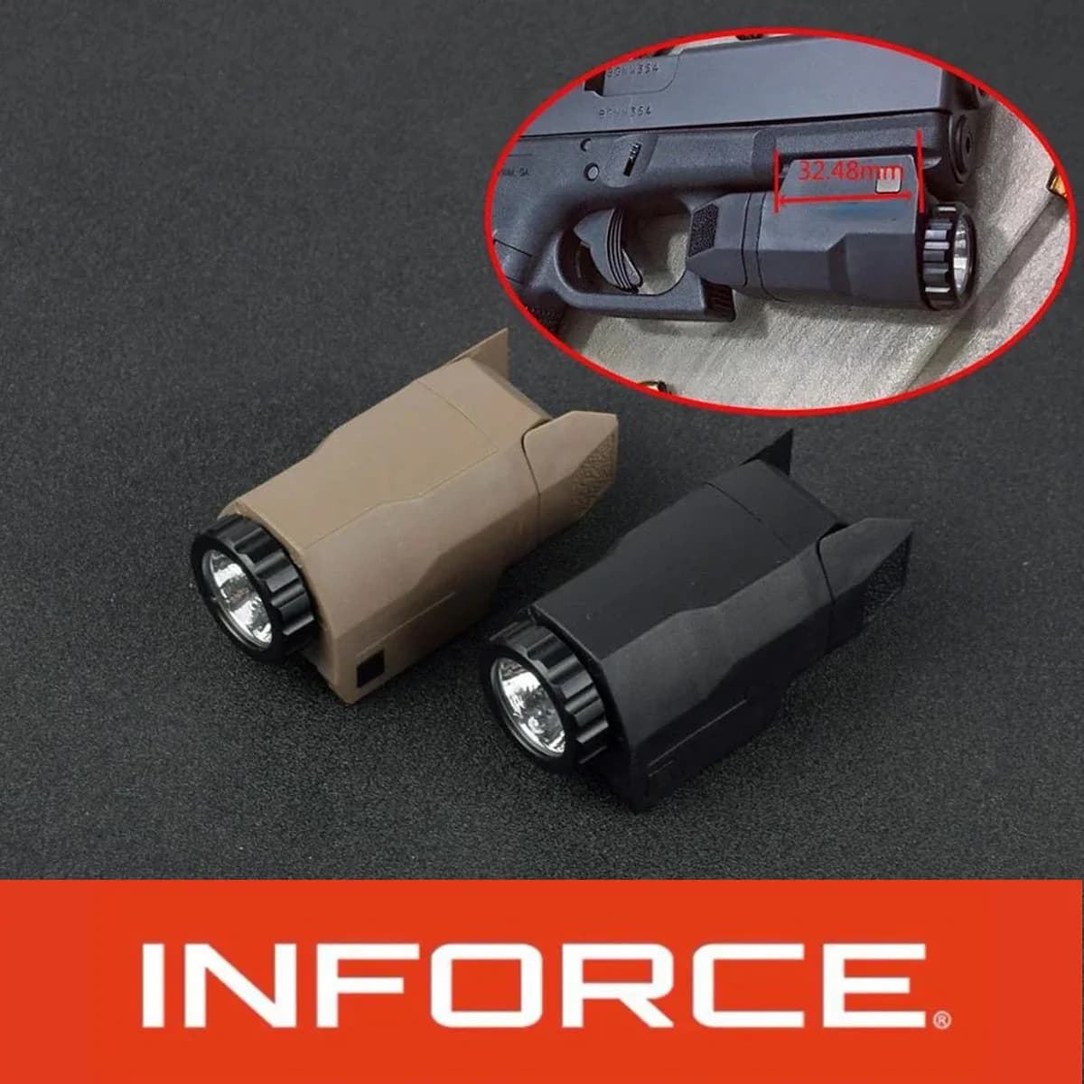 Tactical Compact APL WML mini Glock Pistol Gun Light Constant/Momentary/Strobe Flashlight LED White Light For 20mm Pictinny Rail