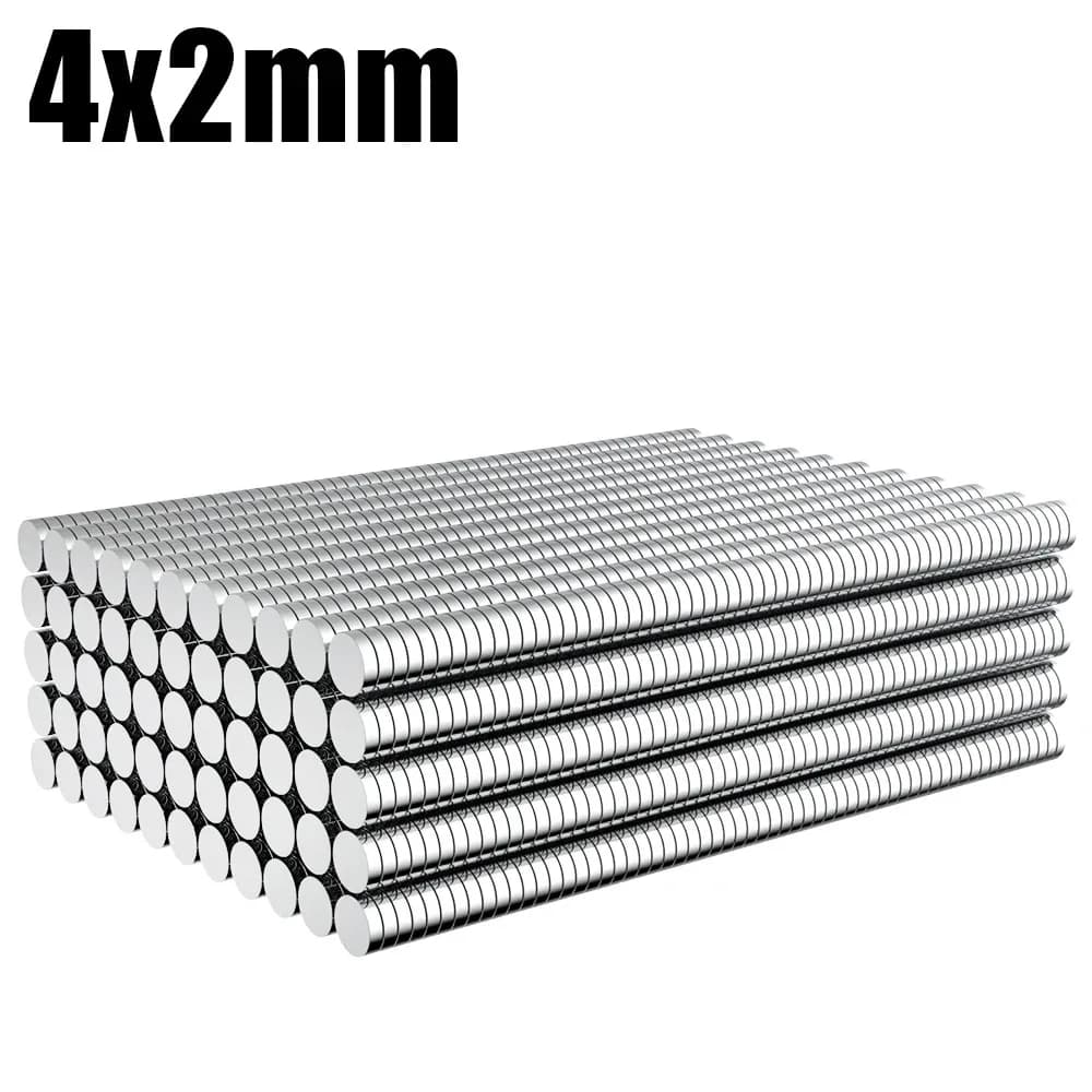 120pcs Powerful Round Magnet 4x2mm For Refrigerator,Office,DIY