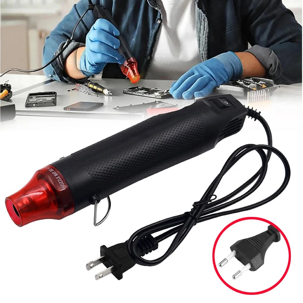 EU/US Hot Air Gun Soldering Temperature Blower Gun DIY Crafts Electric Power Hot Dryer Mini Heat Gun For Shrink Tubing Car Wrap