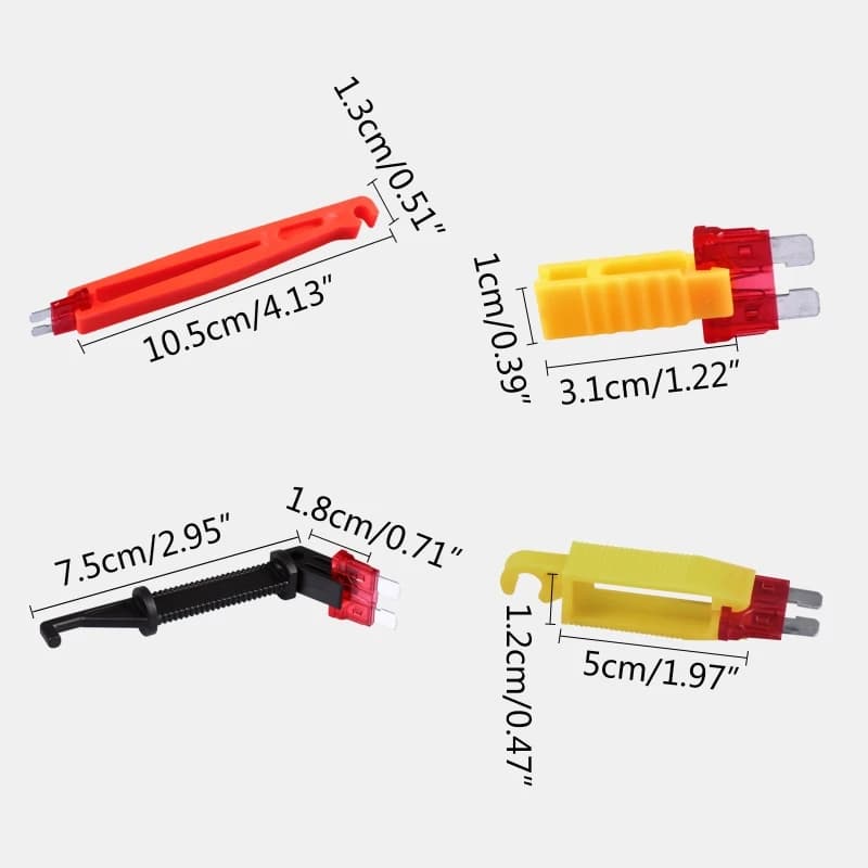 4x Car Automobile Fuse Clip Tool Extractor Plug-in Pull-out Tweezers Clip