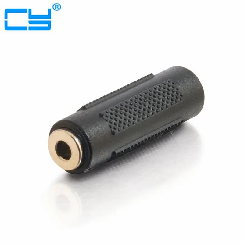 3.5mm Stereo Aux Female to Female Jack Audio Coupler Adapter F/F